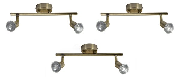 SE 140-BR2 (x3) Saba Packet Bronze adjustable spotlight+