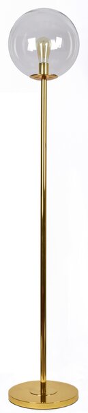 SE 3000-1 GOLD FLOOR LAMP GLOBE CLEAR 1B2