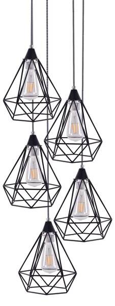 SE148-19-5 MILA PENDANT LAMP BLACK METAL+