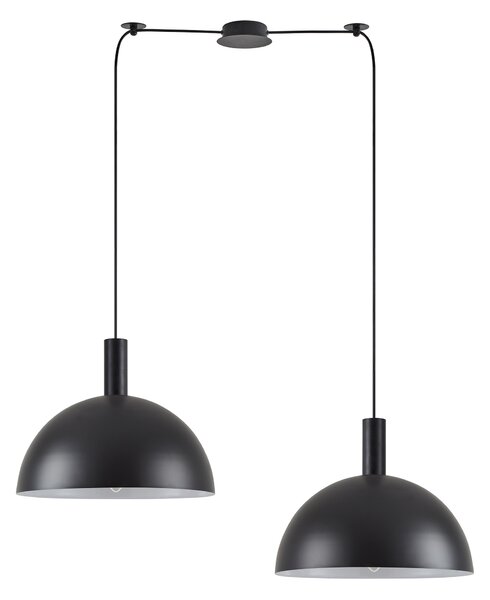 SE21-BL-4-BL2-MS40 ADEPT TUBE Black Metal Shade Pendant+