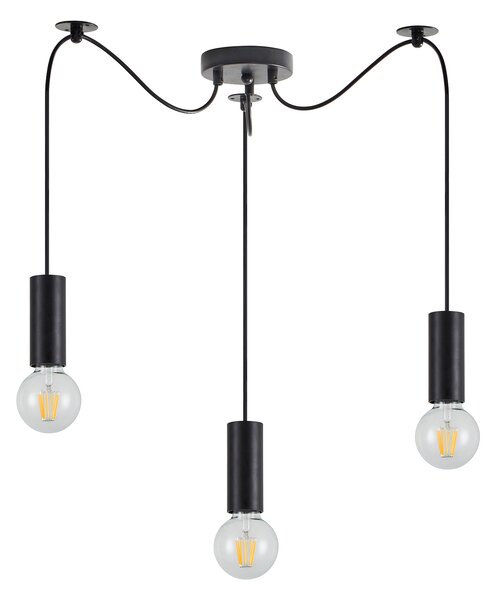 SE21-BL-4-BL3 ADEPT TUBE Black Pendant+