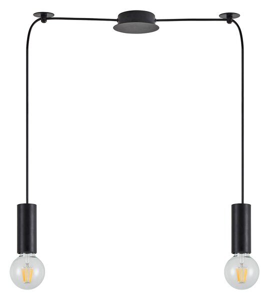 SE21-BL-4-BL2 ADEPT TUBE Black Pendant+