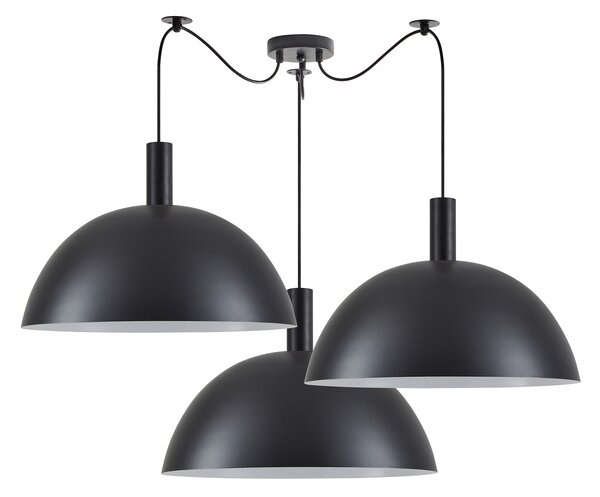 SE21-BL-4-BL3-MS50 ADEPT TUBE Black Metal Shade Pendant+