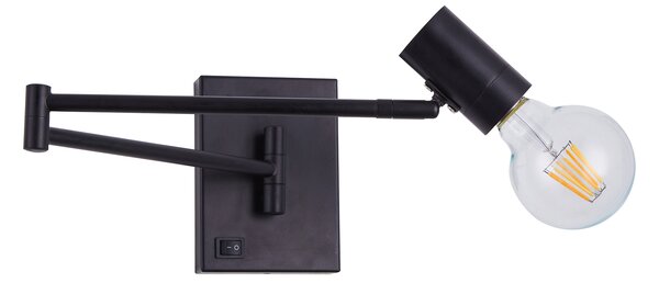 SE21-BL-52 ADEPT BLACK WALL LAMP B3