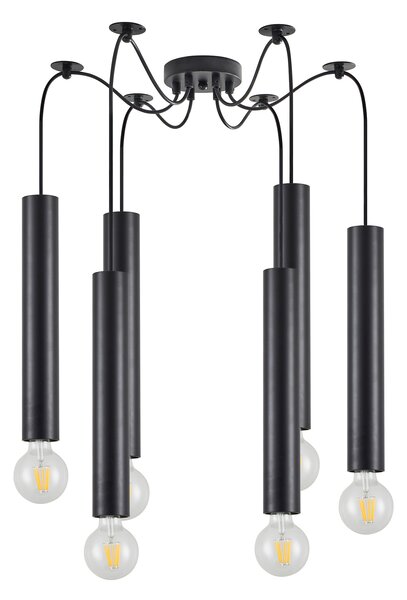 SE21-BL-5-BL6 ADEPT TUBE BLACK Black Pendant+