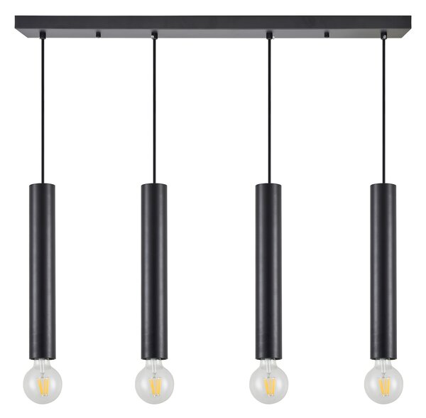 SE21-BL-5-4BL ADEPT TUBE BLACK Black Pendant+