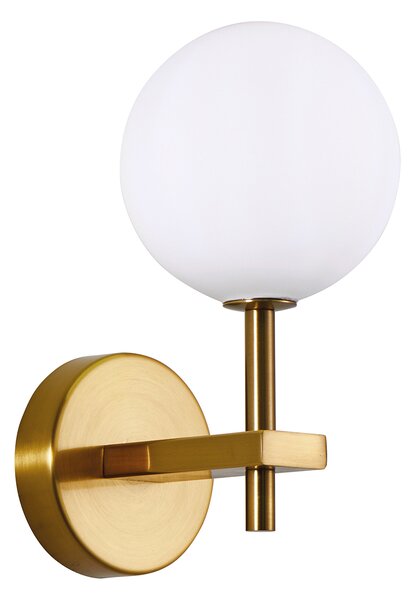 SE21-GM-16 ROYALE GOLD MATT OPAL GLASS WALL LAMP Β1