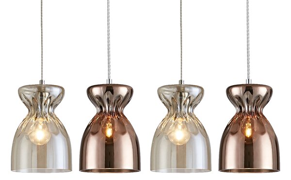 SE4314-04 DOMENICO PENDANT CONGAC-COPPER GLASS+