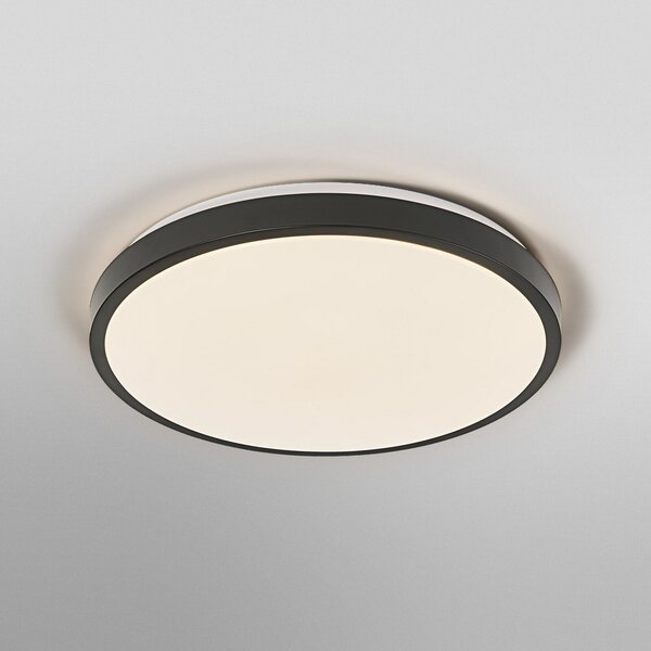 OSRAM LED φωτιστικό οροφής ORBIS LONDON, μαύρο, Ø 48 cm, μέταλλο, Μαύρο, Σαλόνι / τραπεζαρία, Μέταλλο, σύγχρονο