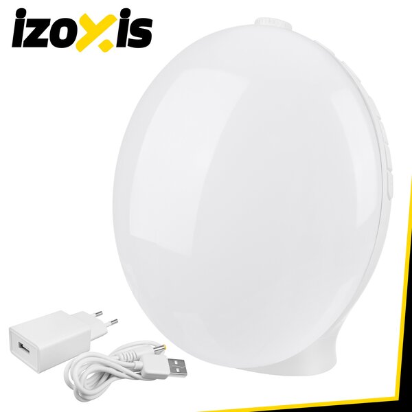 Ξυπνητήρι Izoxis με προσομοίωση ανατολής ηλίου - φωτιστικό για σταδιακό ξύπνημα