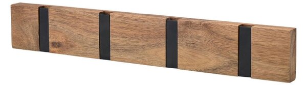 Κρεμάστρα Τοίχου 4 Θέσεων (40x5.5x1.8) Estia Ξύλινη 02-34085