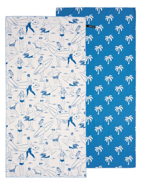 Πετσέτα Θαλάσσης Microfiber 2 Όψεων (80x160) Kentia Versus Resort 2511 190gsm