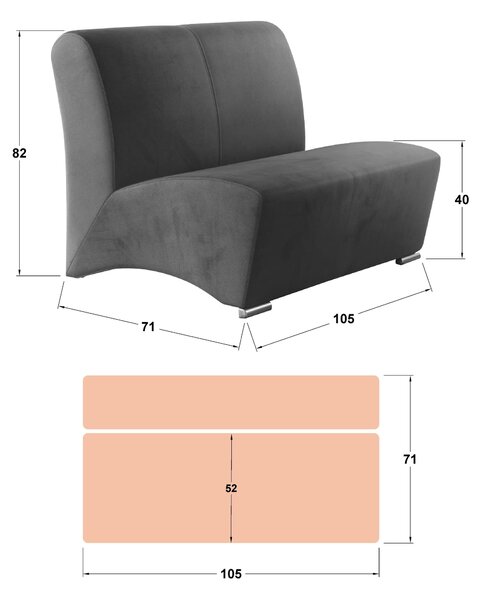 Καναπές διθέσιος Arturo II