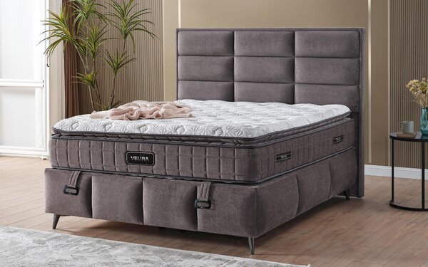 Κρεβάτι Box spring 160/200 Velira + στρώμα