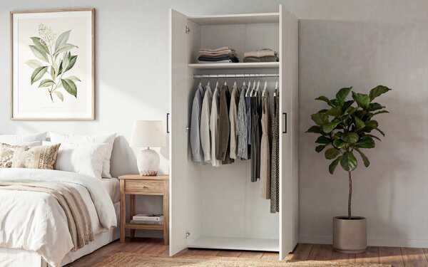 Δίφυλλη ντουλάπα με ράγα Masimo Comfort 1