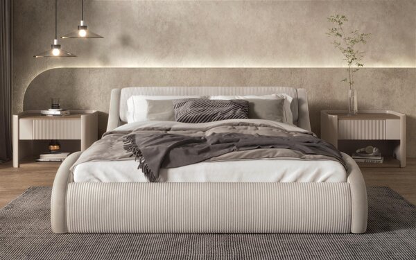 Ταπετσαρισμένο κρεβάτι 160/200 Liviana Deluxe