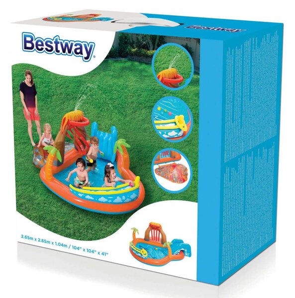 Bestway Πισίνα Φουσκωτή Lava Lagoon Play Centre 53069 - Πολύχρωμο