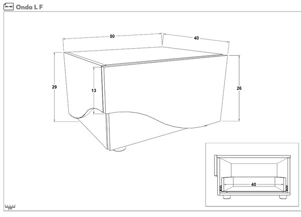 Σετ κρεβατοκάμαρας 160/200 Onda