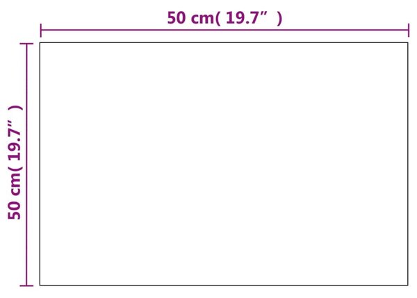 Καθρέφτης Τοίχου Ορθογώνιος 60 x 40 εκ. Γυάλινος - Ασήμι