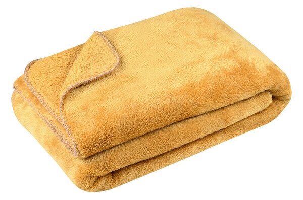 Κουβέρτα Καναπέ Fleece (130x160) S-F Calin Moutarde P2B343006