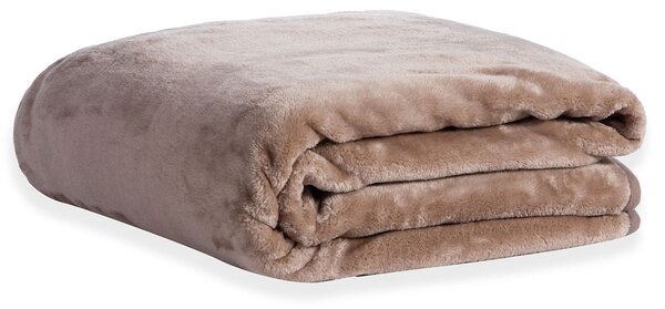 Κουβέρτα Βελουτέ Μονή (170x220) Nef-Nef Homeware Loft Mocca-1203