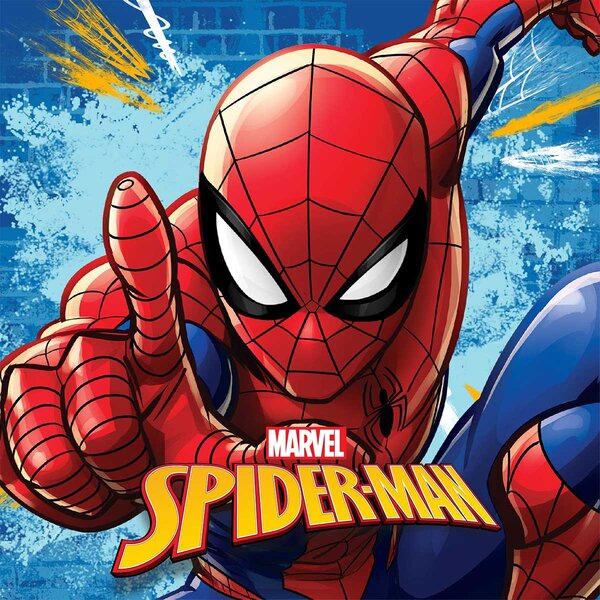 Λαβέτα Ώμου (30x30) Dimcol Spider-Man 70 Sky Blue