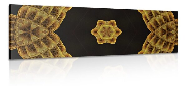 Πίνακας σε καμβά ενδιαφέρουσα χρυσή μάνταλα