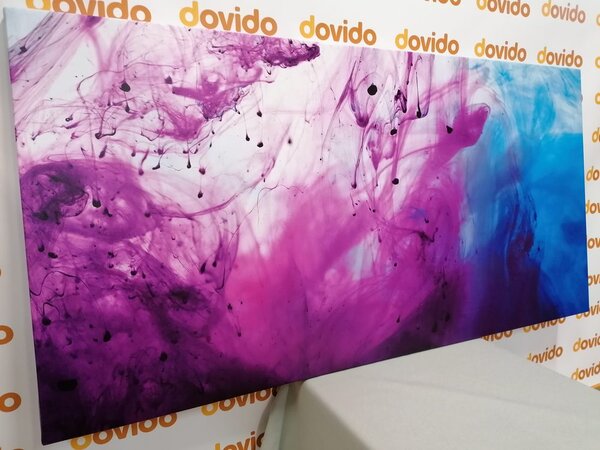 Πίνακας σε καμβά μαγευτική μωβ αφαίρεση