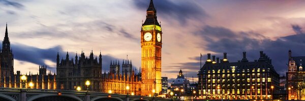 Πίνακας σε καμβά νυχτερινός Big Ben στο Λονδίνο