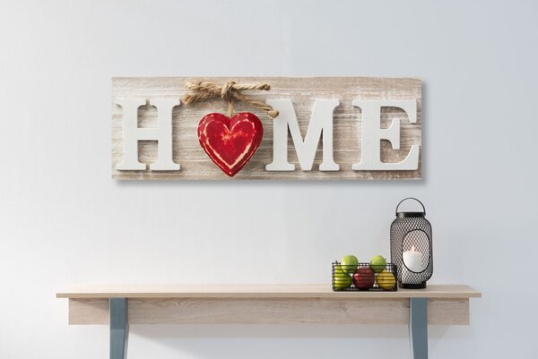 Πίνακας σε καμβά με επιγραφή Home