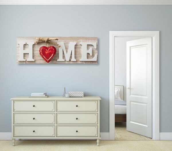 Πίνακας σε καμβά με επιγραφή Home