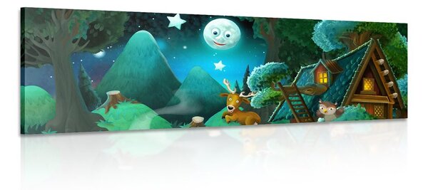 Πίνακας σε καμβά παραμυθένιο δάσος