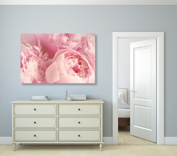 Πίνακας σε καμβά πέταλα λουλουδιών