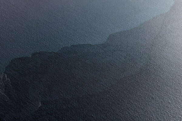 Πίνακας σε καμβά πανσέληνος πάνω από τα βουνά
