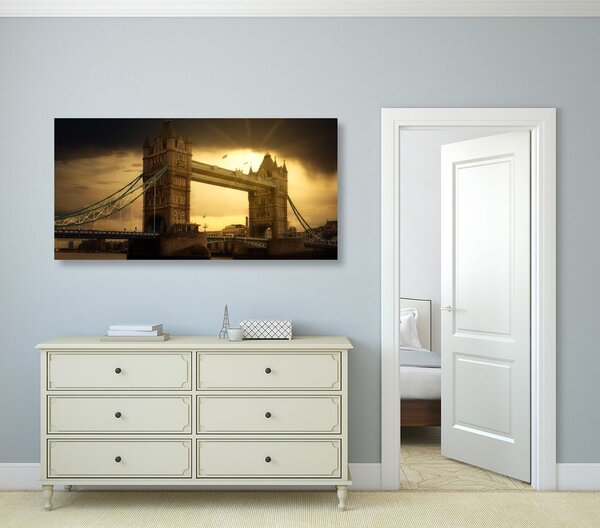 Πίνακας σε καμβά ηλιοβασίλεμα πάνω από το Tower Bridge