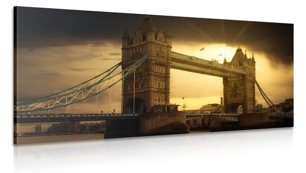 Πίνακας σε καμβά ηλιοβασίλεμα πάνω από το Tower Bridge