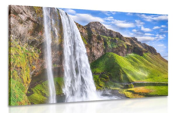 Πίνακας σε καμβά καταρράκτης Seljalandsfoss