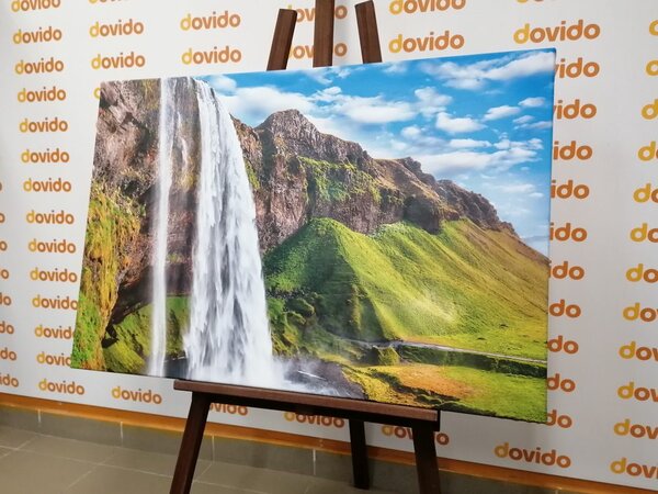 Πίνακας σε καμβά καταρράκτης Seljalandsfoss