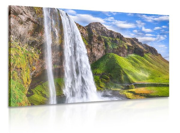 Πίνακας σε καμβά καταρράκτης Seljalandsfoss