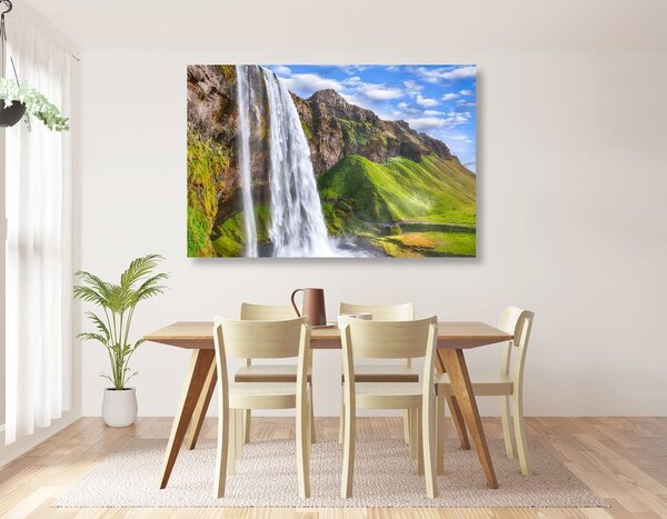 Πίνακας σε καμβά καταρράκτης Seljalandsfoss