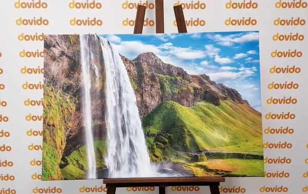 Πίνακας σε καμβά καταρράκτης Seljalandsfoss