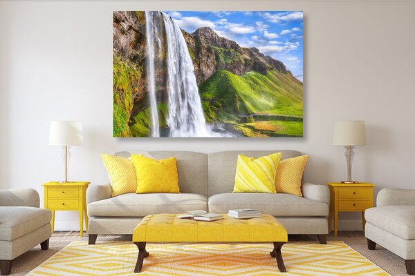 Πίνακας σε καμβά καταρράκτης Seljalandsfoss