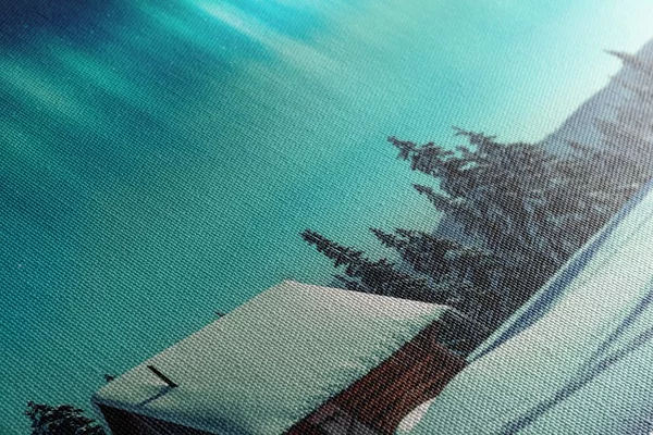 Πίνακας σε καμβά παραμυθένιο χειμερινό τοπίο