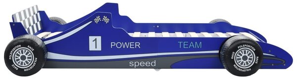 Κρεβάτι Παιδικό Αγωνιστικό Αυτοκίνητο Μπλε 90 x 200 εκ. - Μπλε