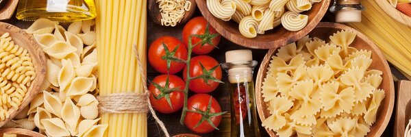 Πίνακας σε καμβά ποικιλία ιταλικών ζυμαρικών