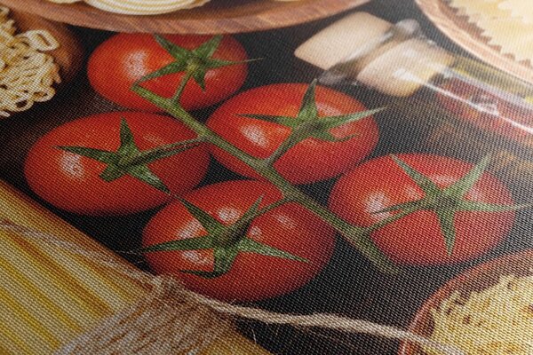 Πίνακας σε καμβά ποικιλία ζυμαρικών