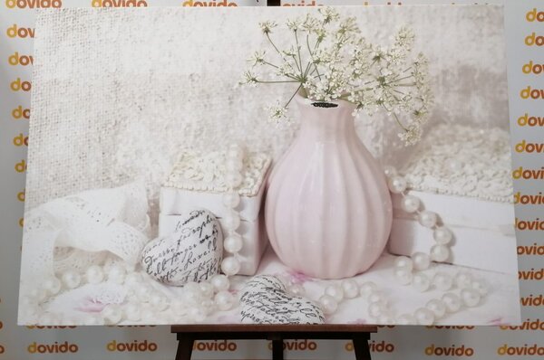 Πίνακας σε καμβά πολυτελής νεκρή φύση Shabby Chic