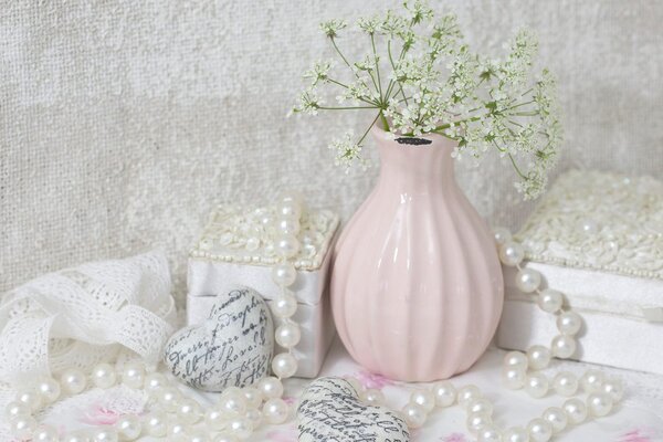 Πίνακας σε καμβά πολυτελής νεκρή φύση Shabby Chic
