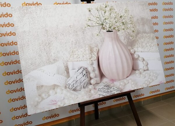 Πίνακας σε καμβά πολυτελής νεκρή φύση Shabby Chic
