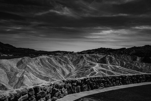 Φωτοταπετσαρία ασπρόμαυρο Εθνικό Πάρκο Death Valley